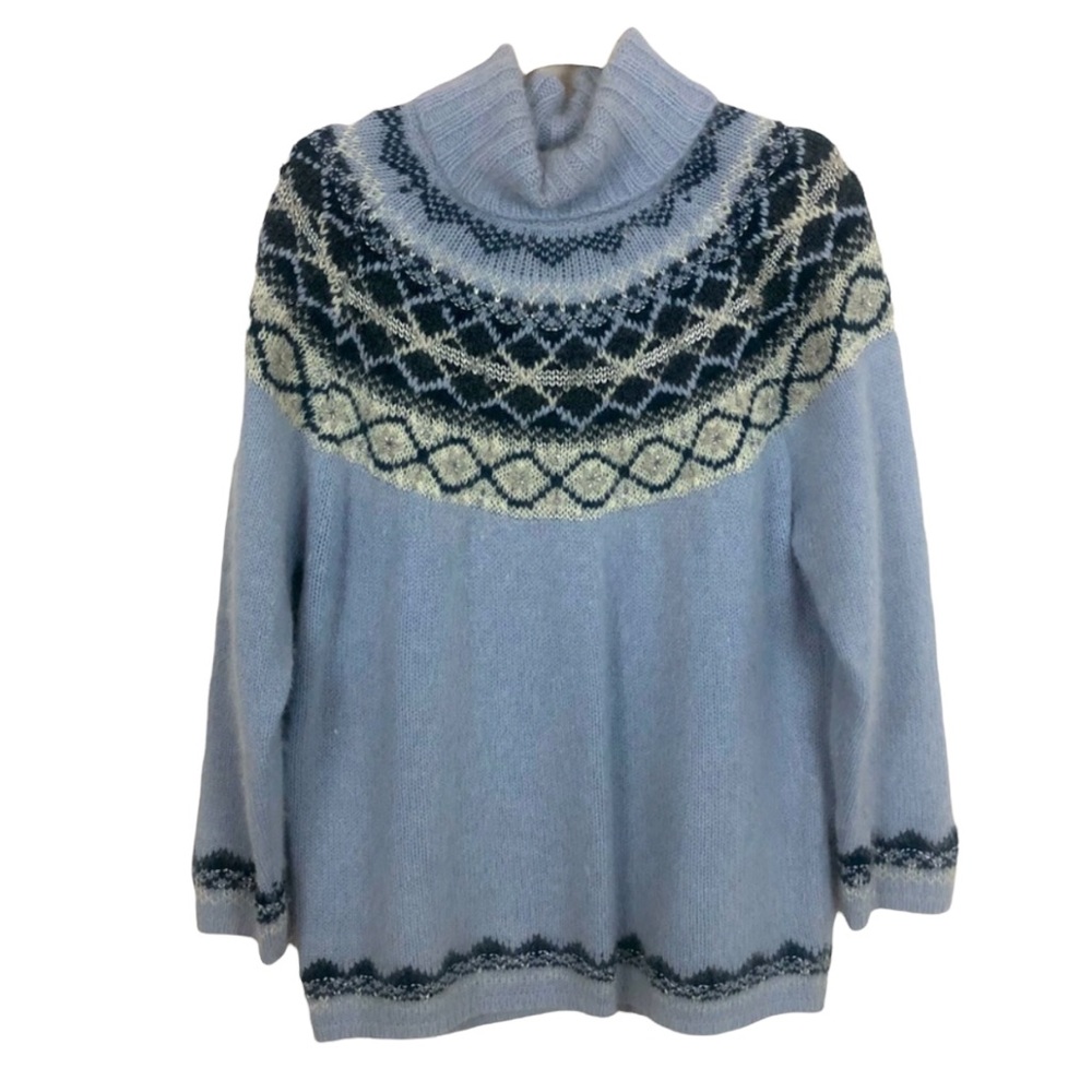 LORD & TAYLOR Rabbit Hair Wool Blend Sweater Size XL